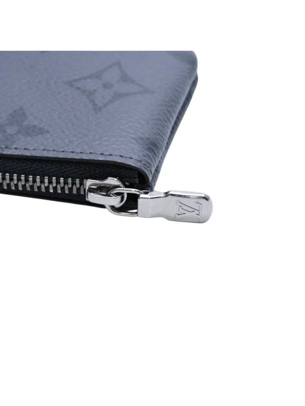 Louis Vuitton Pochette Cles Coin Purse Monogram Eclipse Black